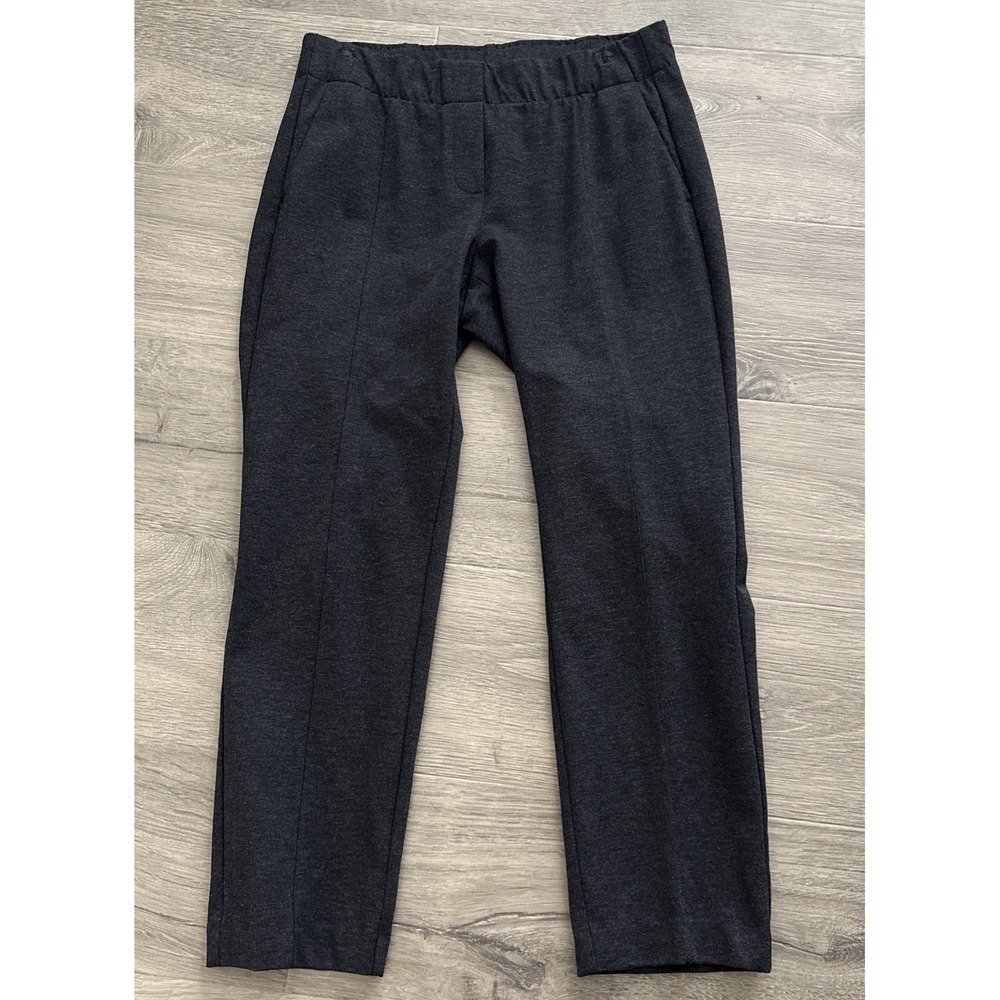 J Jill Pants Womens Petite Small Gray Ponte Slim Leg Elastic Waist Stretch Basic
